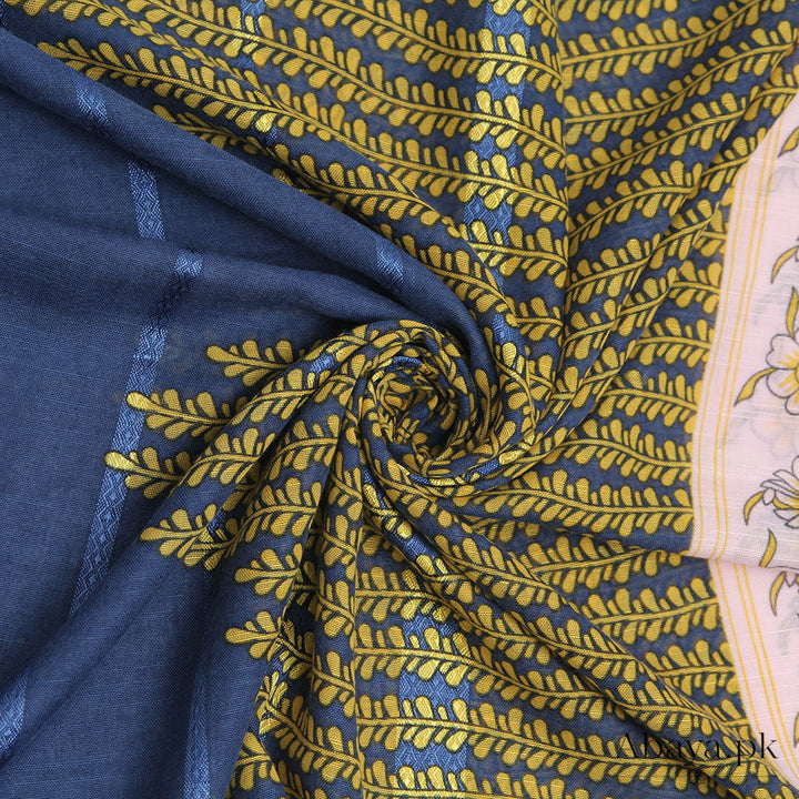 Printed Floral - Navy Blue
