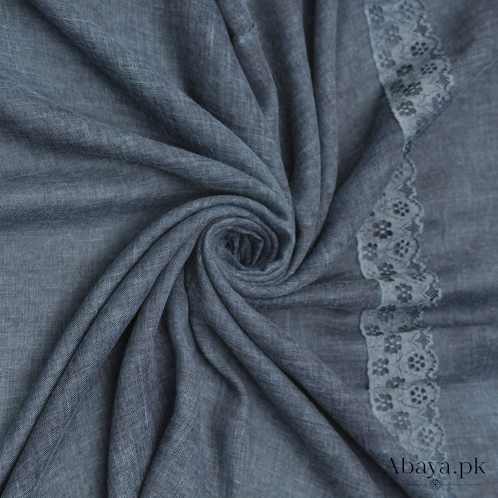 Lace Embedded - Dust Blue