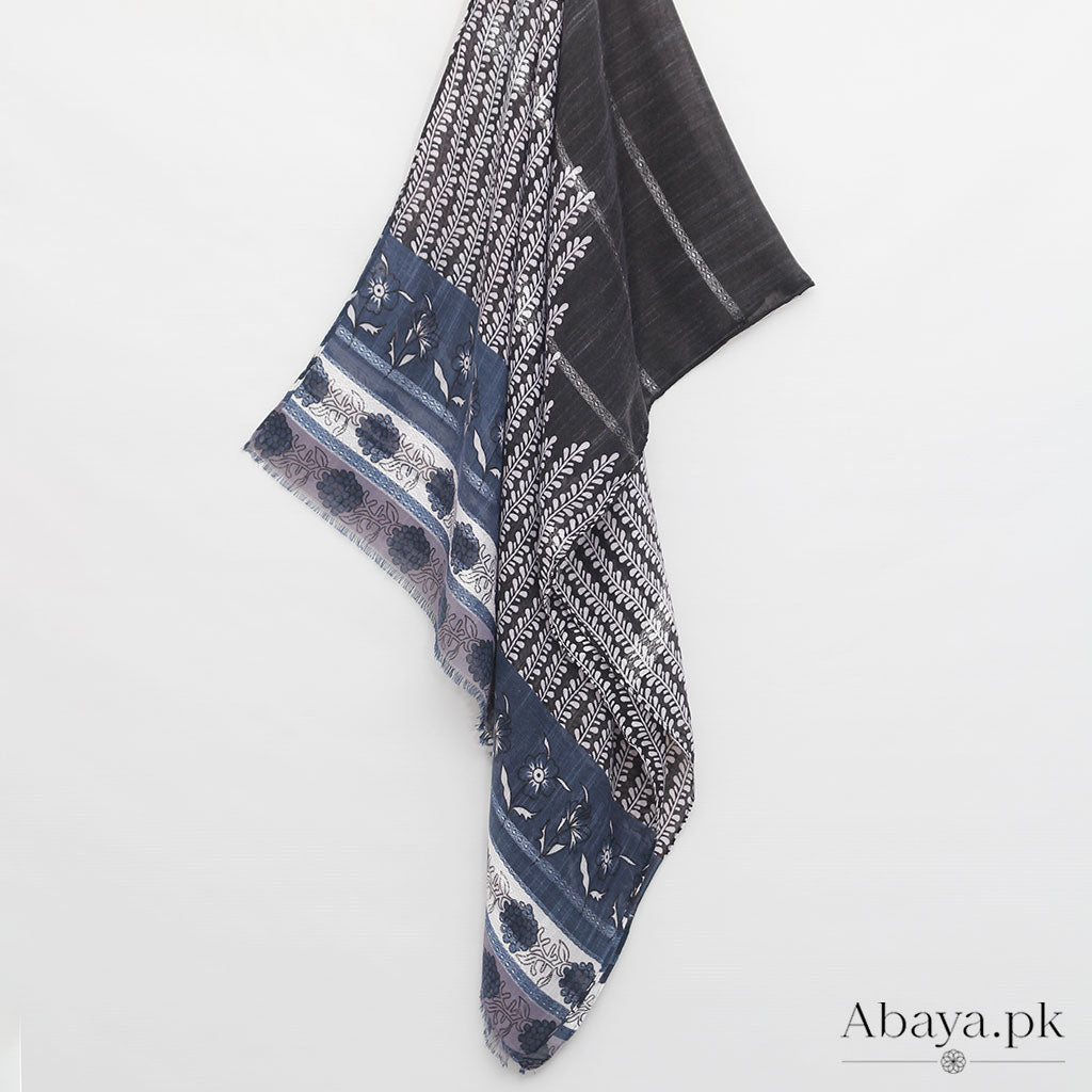 Printed Floral -Sky Blue