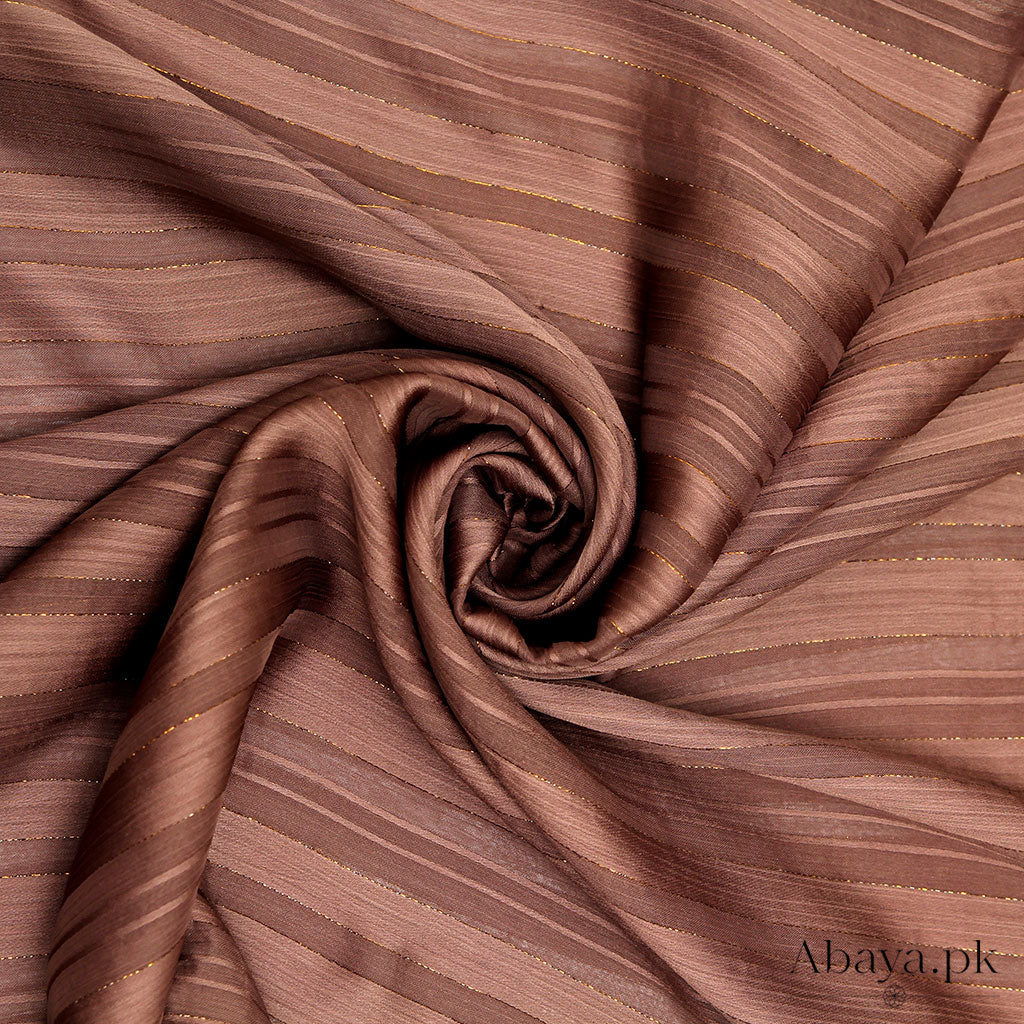 Chiffon zari- Brown