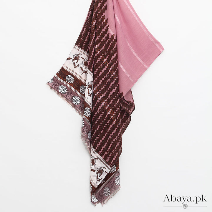 Printed Floral - Maroon
