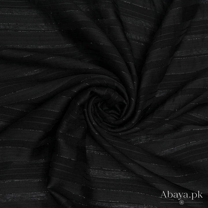 Chiffon zari- Charcoal
