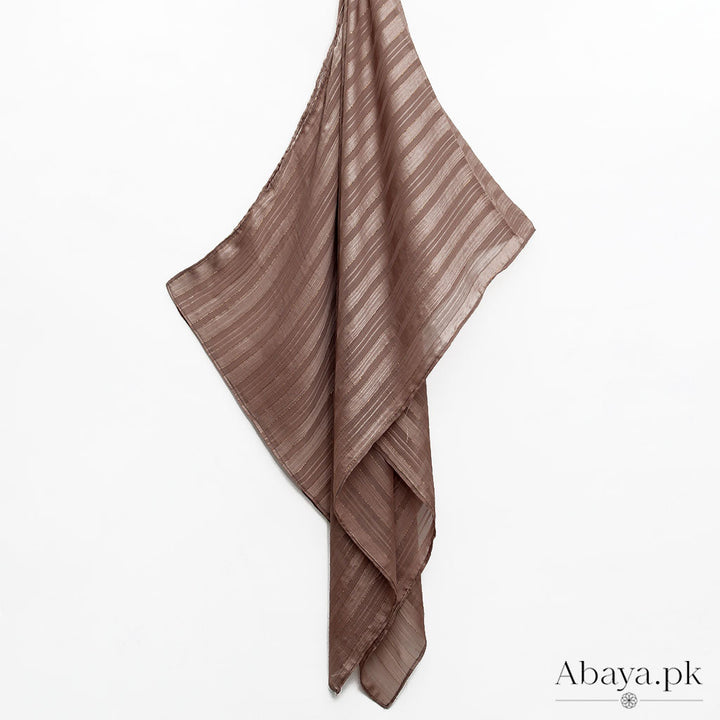 Chiffon zari-Fawn