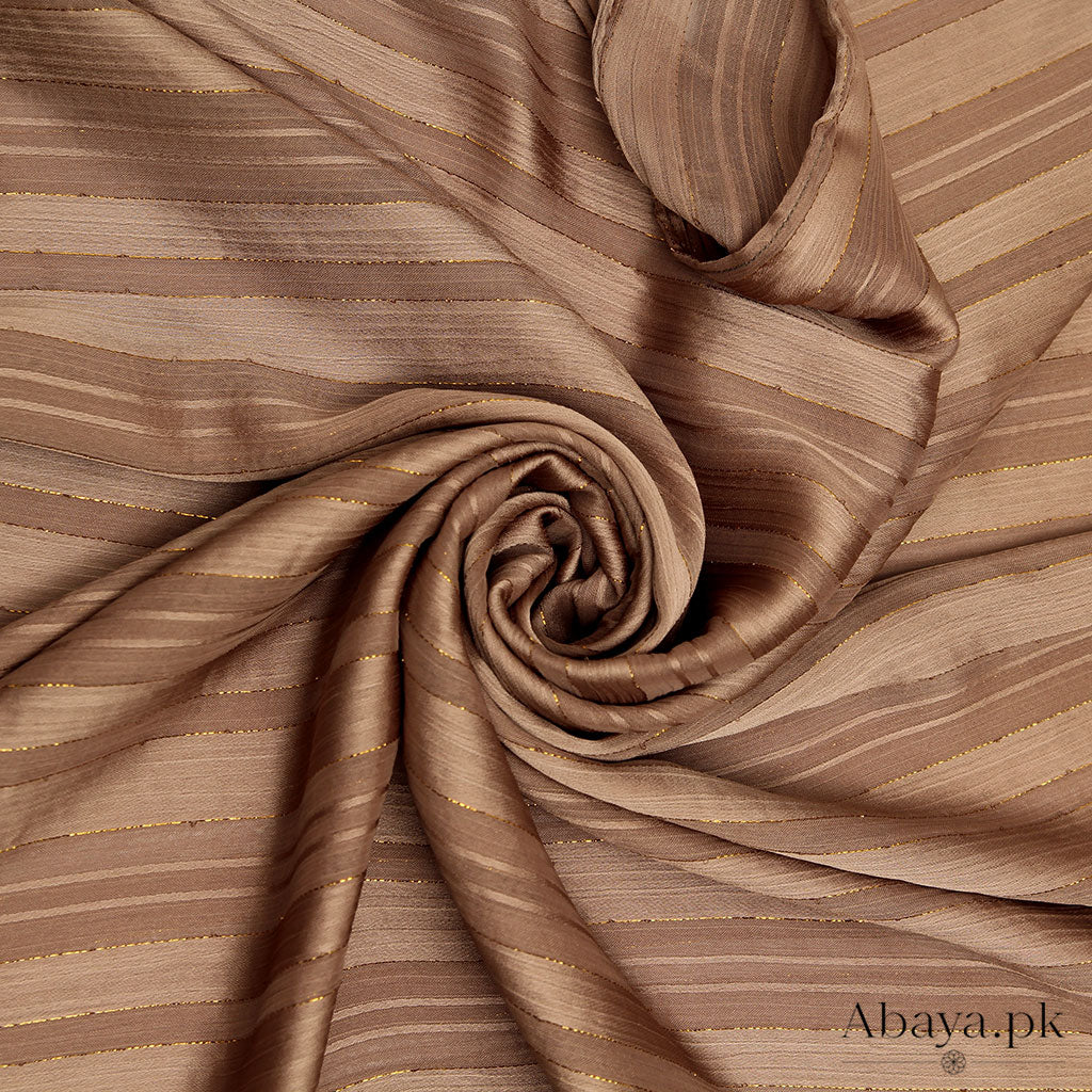 Chiffon zari-Fawn