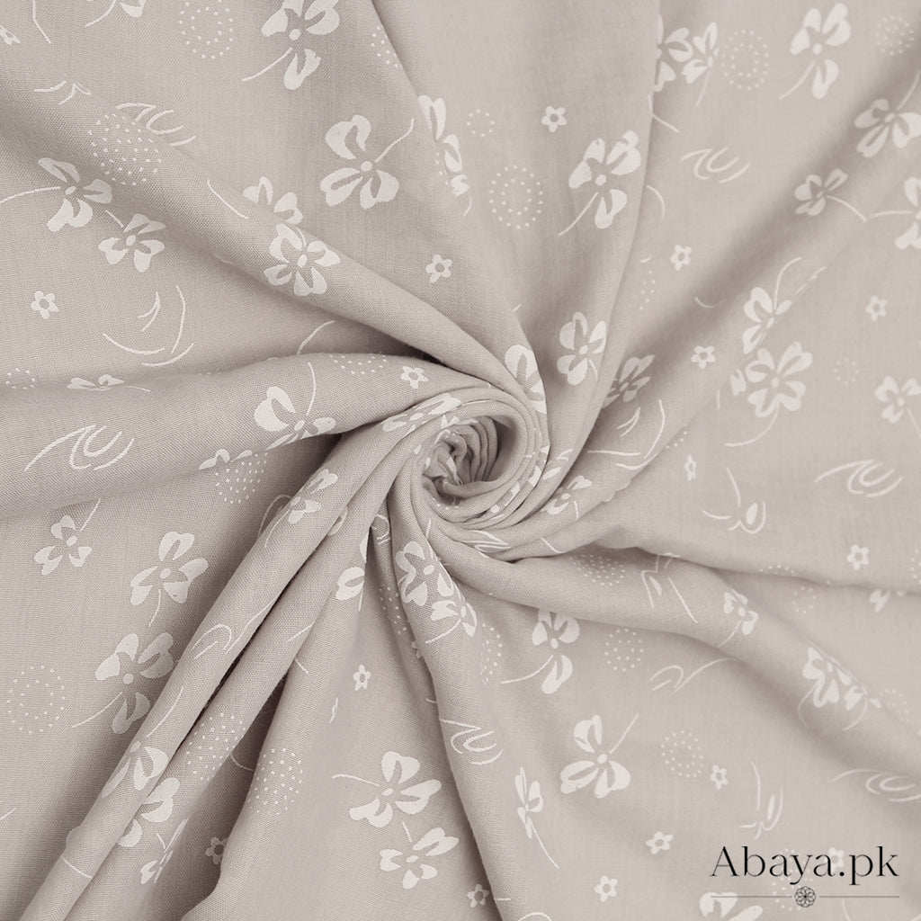 Embossed Ash Grey Hijab