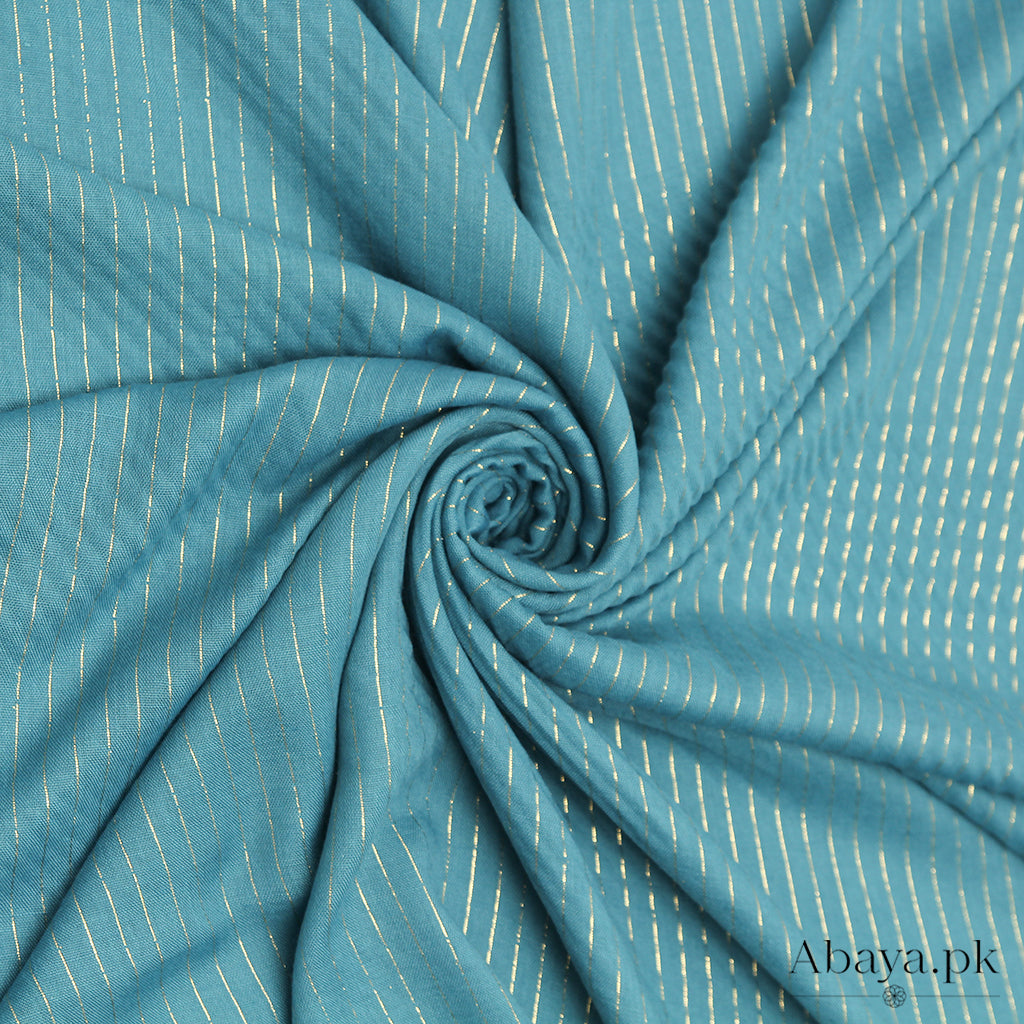 Gold Striped -  Teal