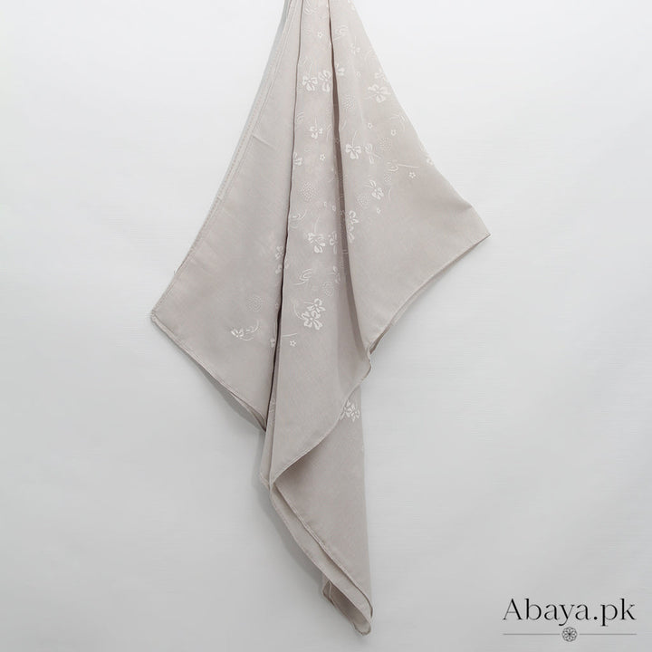 Embossed Ash Grey Hijab