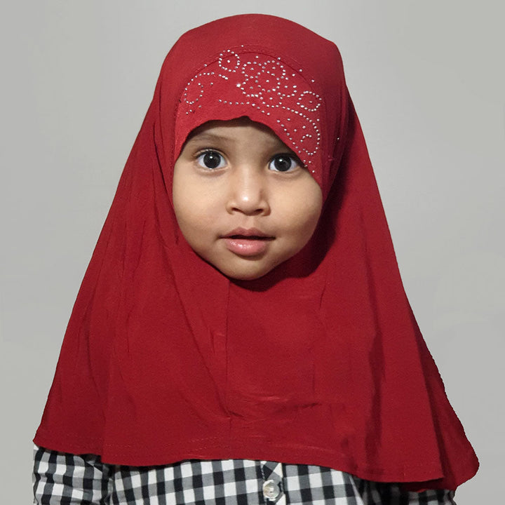 Kids Makhna Pearls - Red