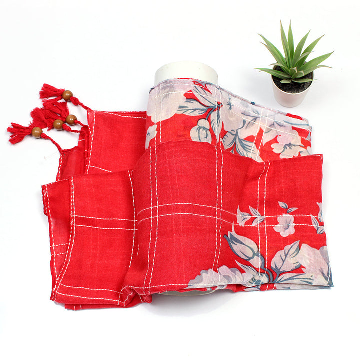 Esha Lawn Hijab - Red