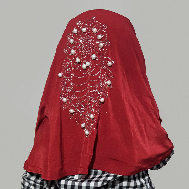 Kids Makhna Pearls - Red