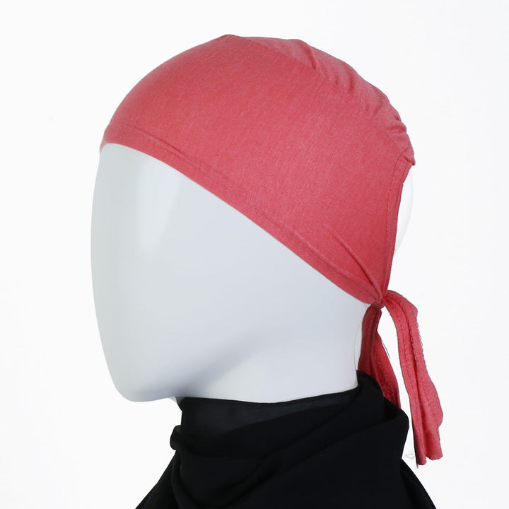 Coral Pink Dori Hijab Cap