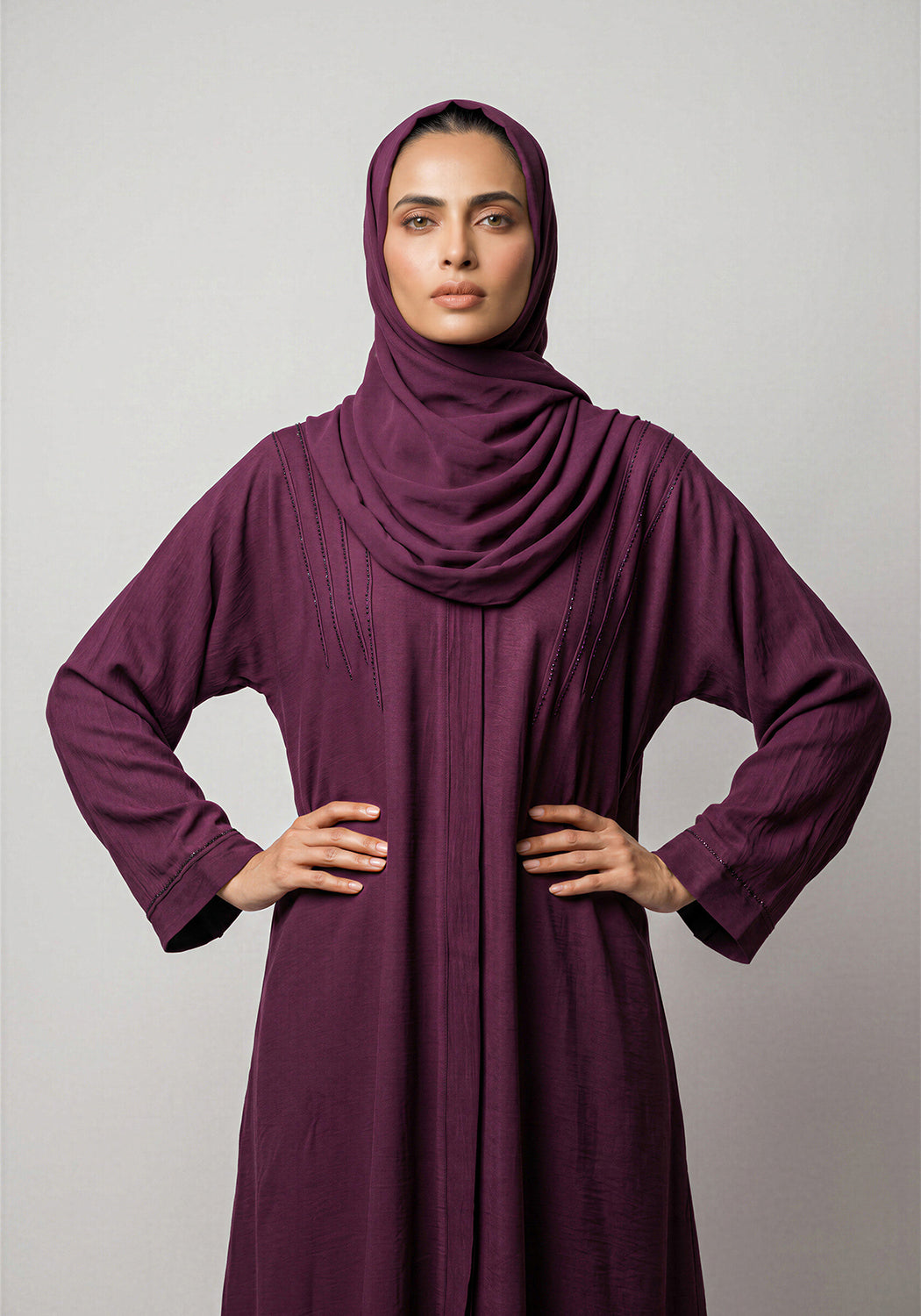 Plum CAFIFA STYLE ABAYA