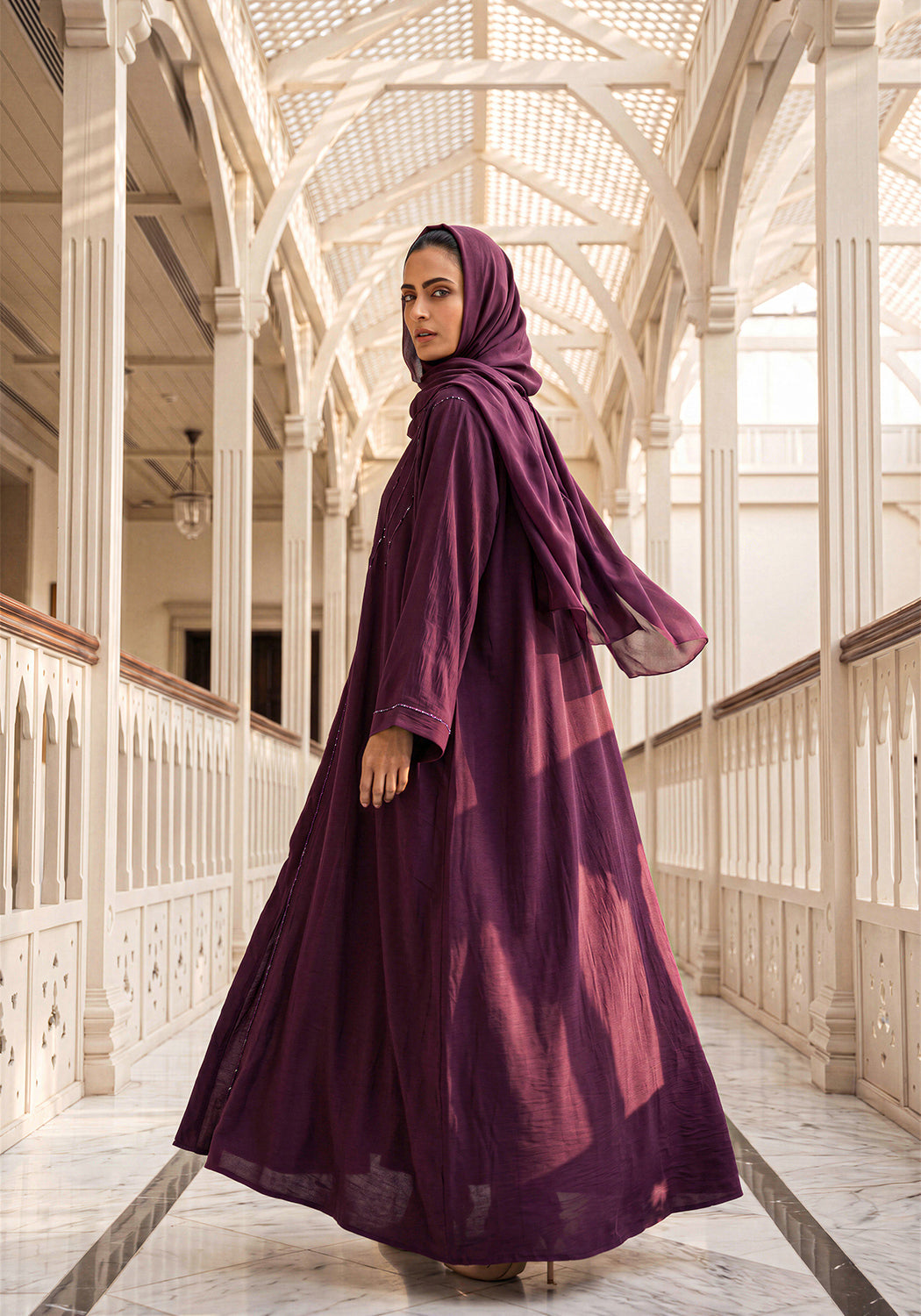 Plum CAFIFA STYLE ABAYA