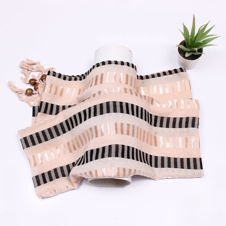 Woven Lawn Hijab-Cream