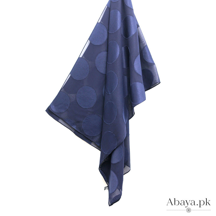 Foil Chiffon  Navy Blue