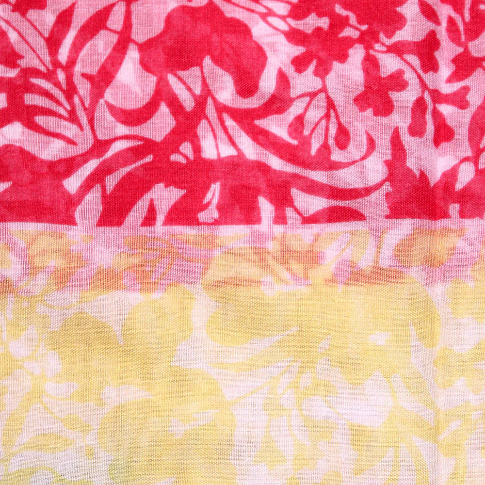 Ainaz Polyester Hijab - Pink and Yellow