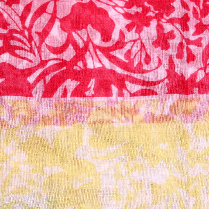 Ainaz Polyester Hijab - Pink and Yellow