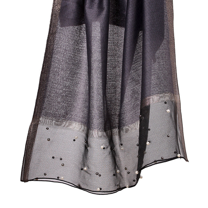 Organza Pearl Dark Grey