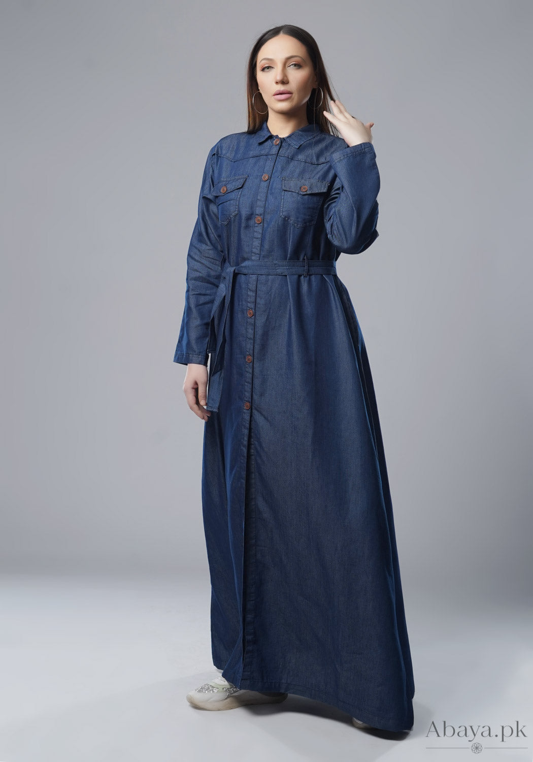 Denim Hale Abaya