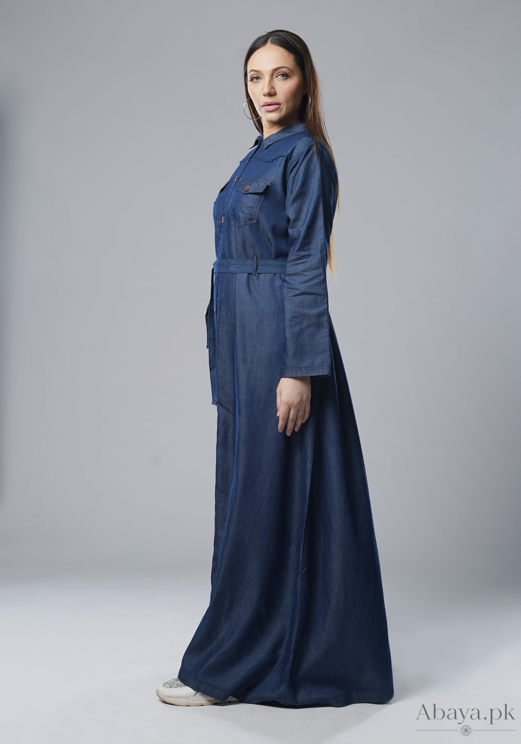 Denim Hale Abaya