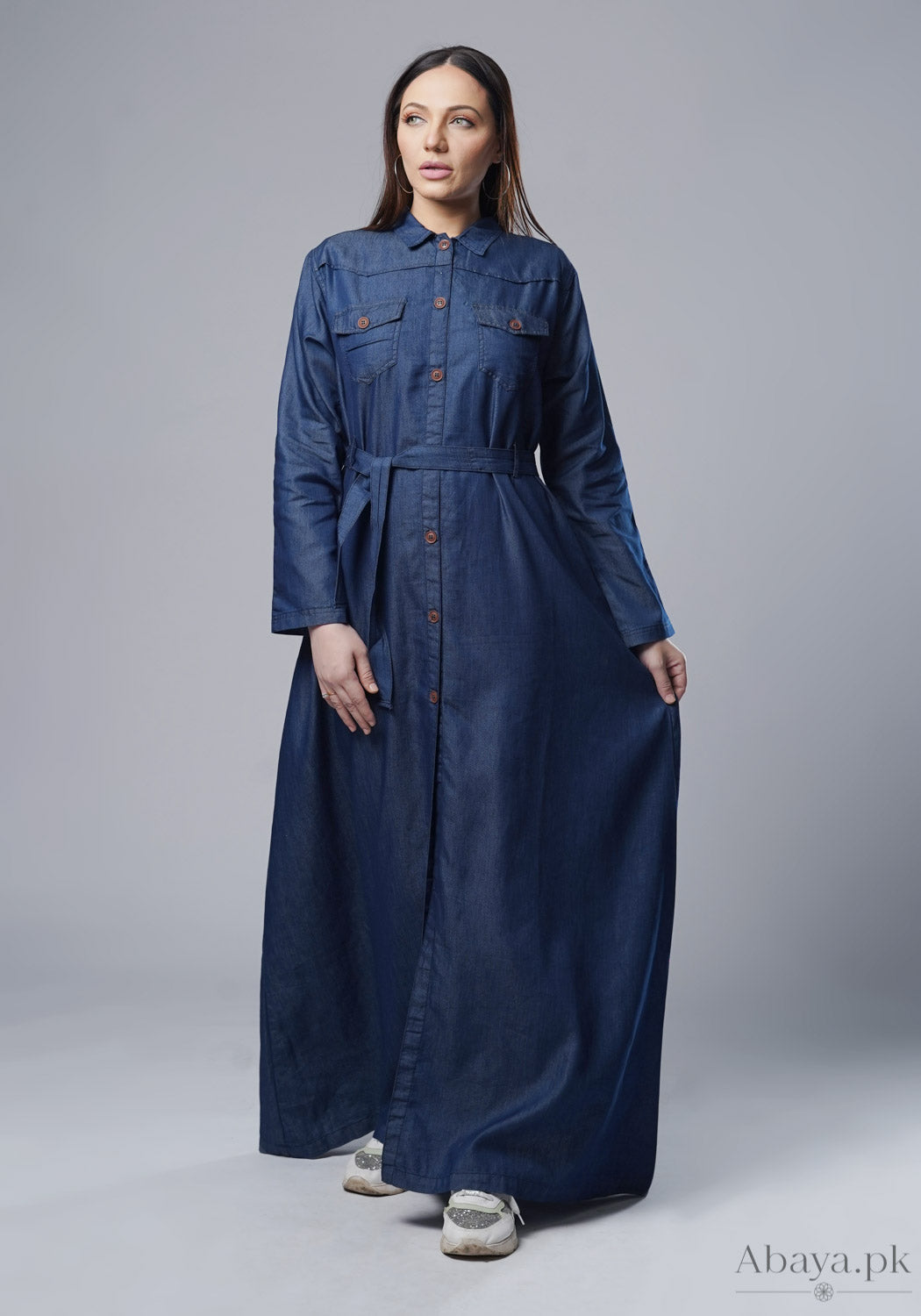 Denim Hale Abaya