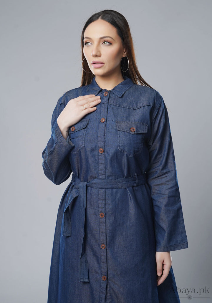 Denim Hale Abaya