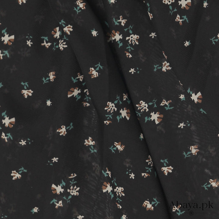 Georgette Black Rose Hijabs