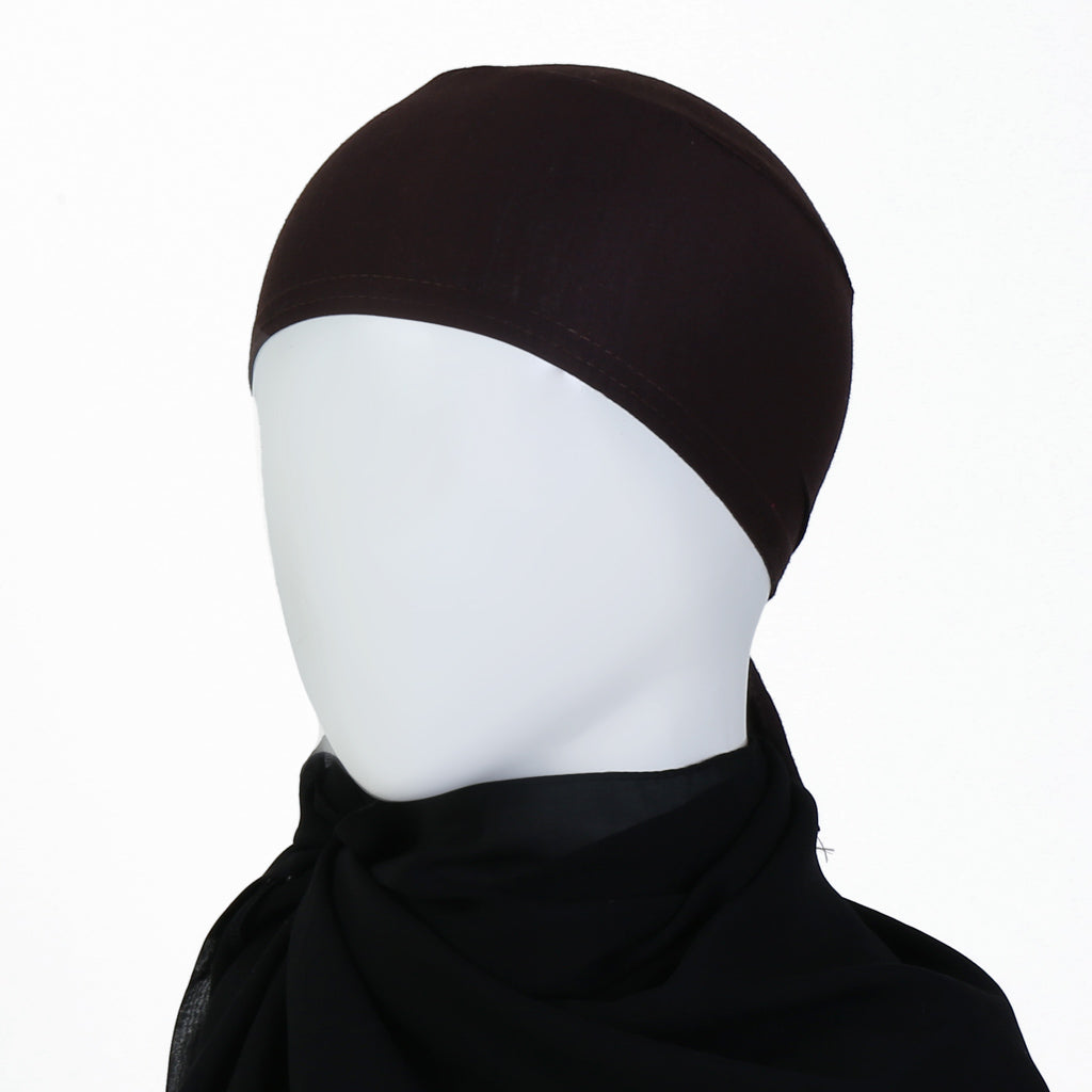 Ereny Dark Brown Dori Hijab Cap