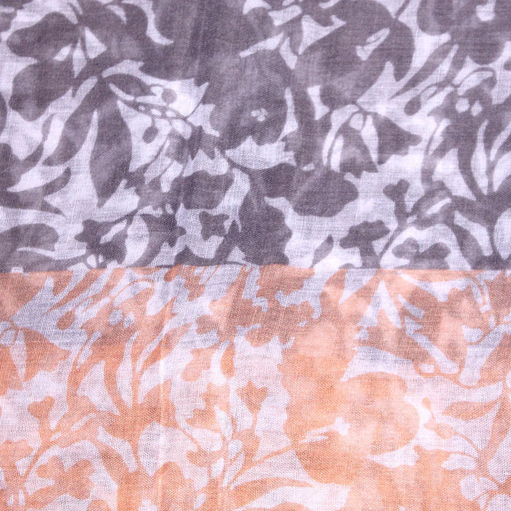 Ainaz Polyester Hijab - Peach and Grey