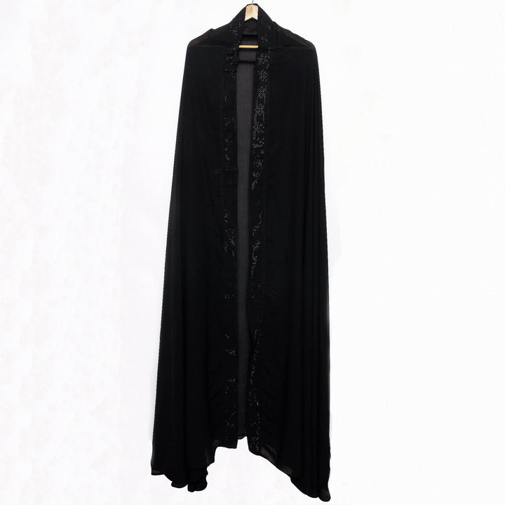 Black Stone Bow Flower - Irani Chadar