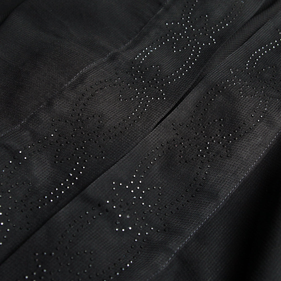 Black Stone Bow Flower - Irani Chadar