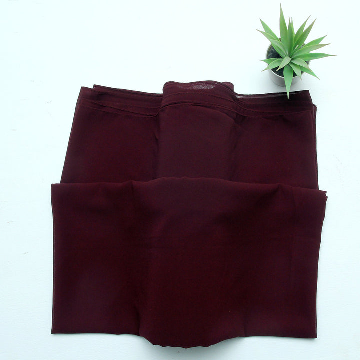 Plain Chiffon - Burgundy