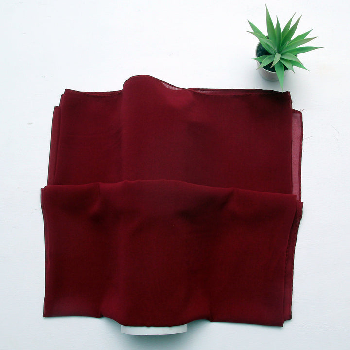 Plain Chiffon - Maroon