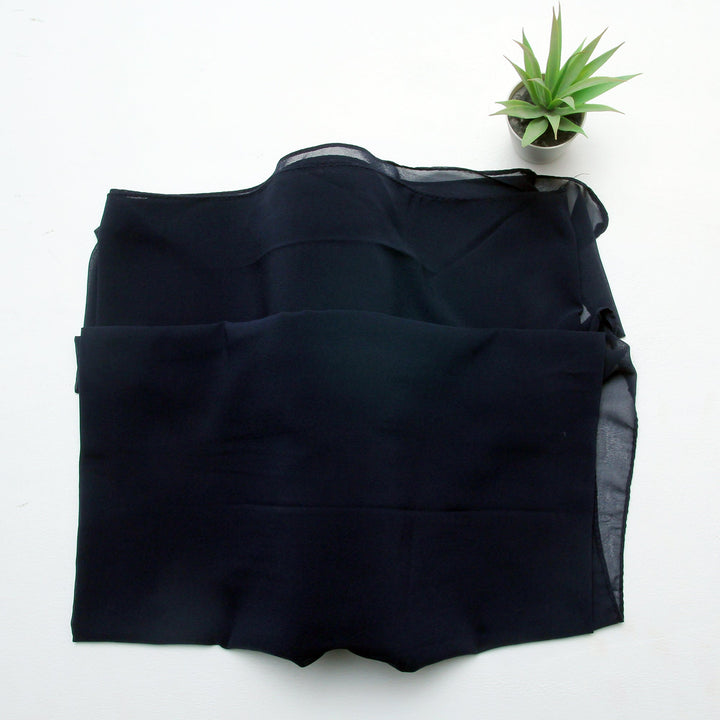 Plain Chiffon - Navy Blue