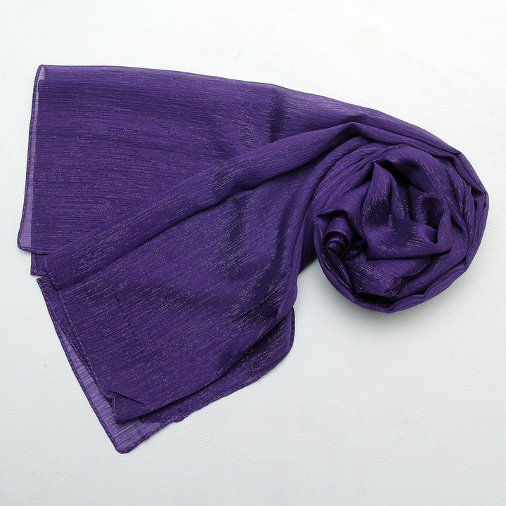 Metallic Chiffon-Purple