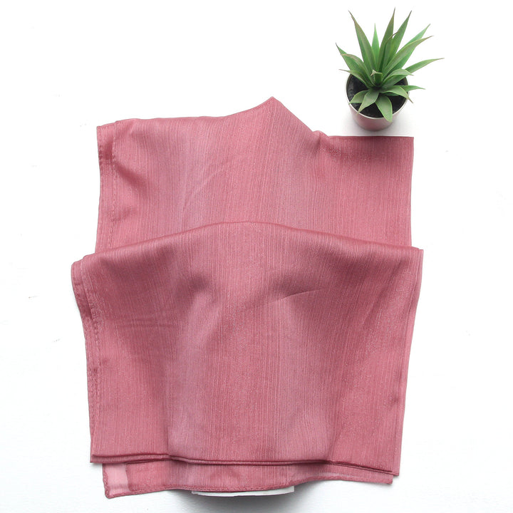 Metallic Chiffon-Light Pink