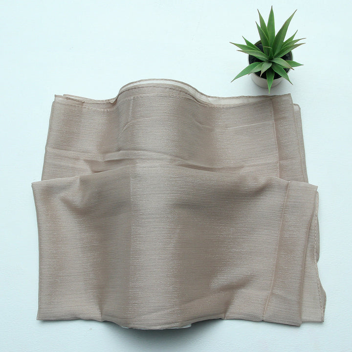 Metallic Chiffon-Beige