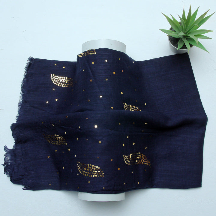 Turkish Square-Leaf-Navy Blue