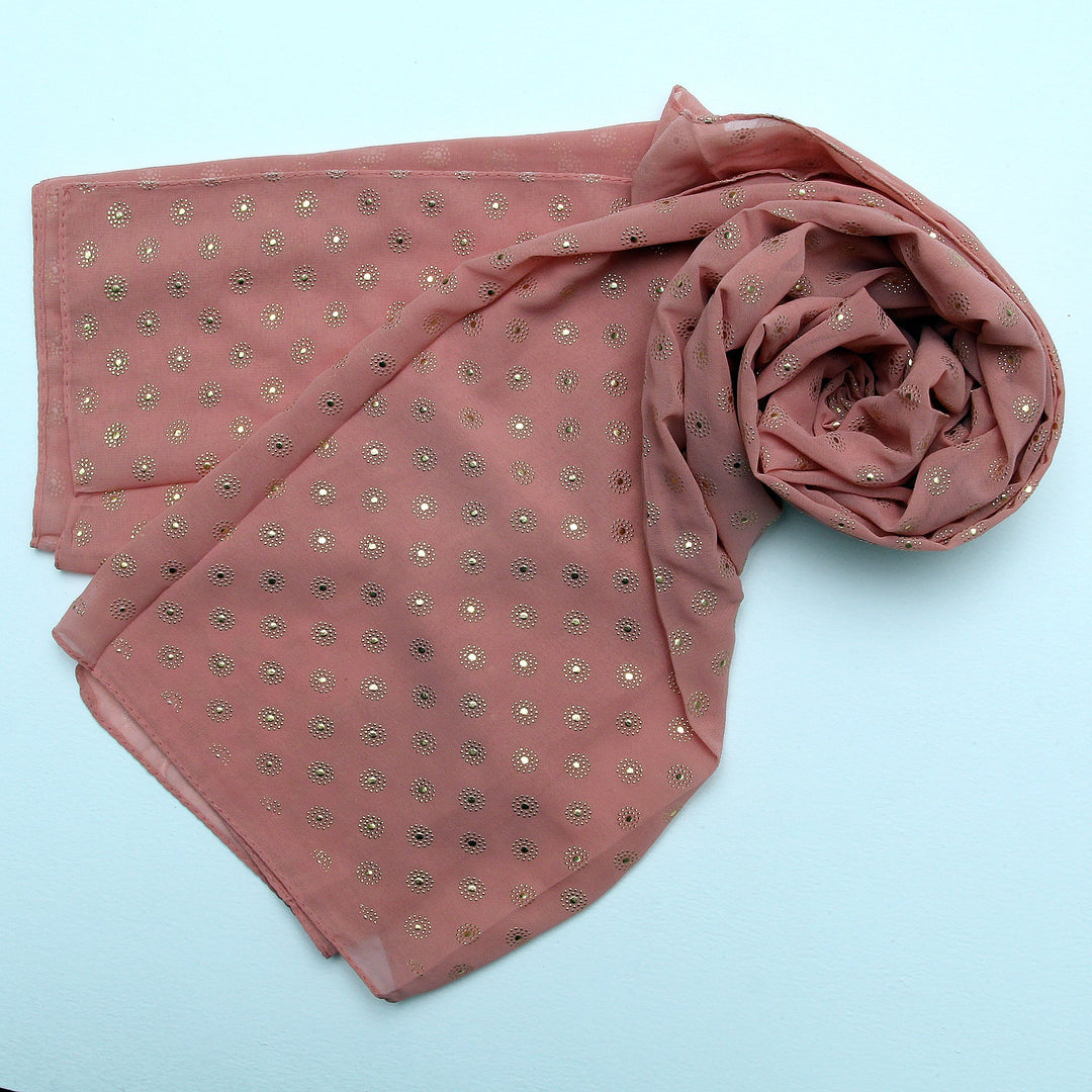 Chiffon Due Drop-Peach