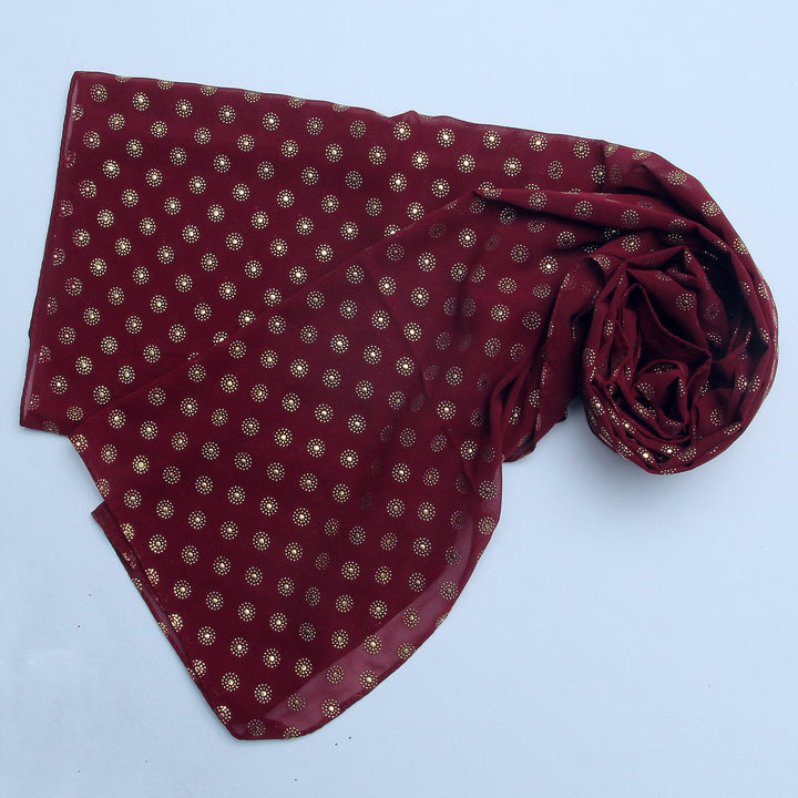 Chiffon Due Drop-Maroon