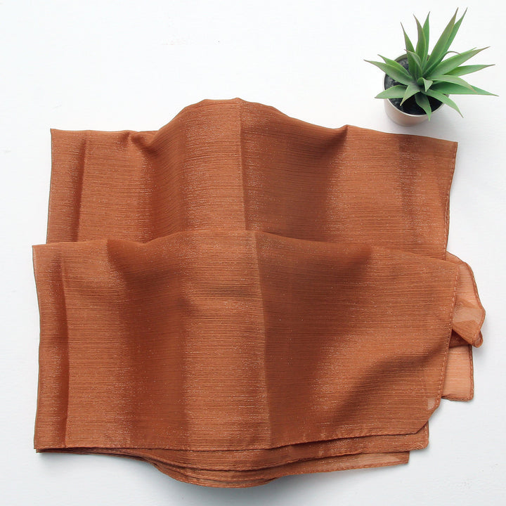 Metallic Chiffon-Camel