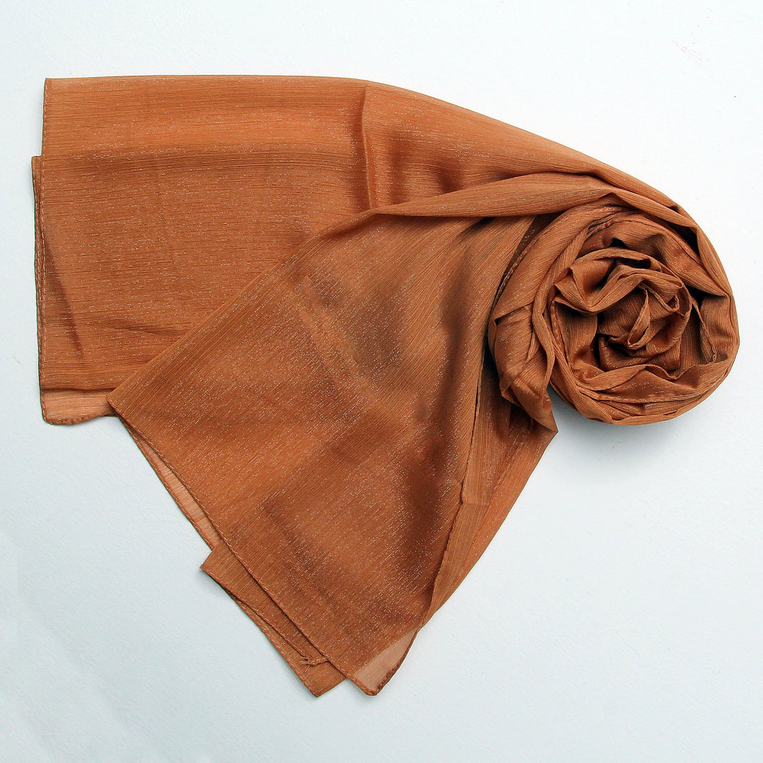 Metallic Chiffon-Camel