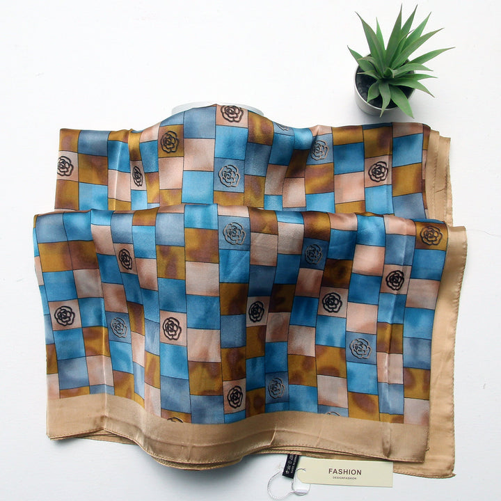 Silk Branded-Golden-Blue