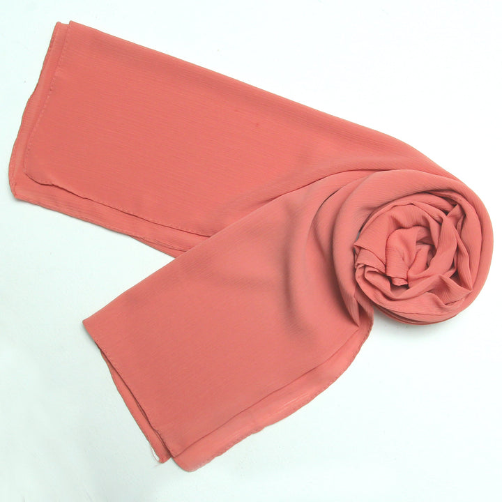 Crinkle Chiffon-Peach