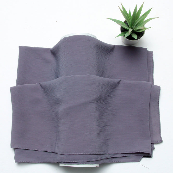 Crinkle Chiffon-Grey