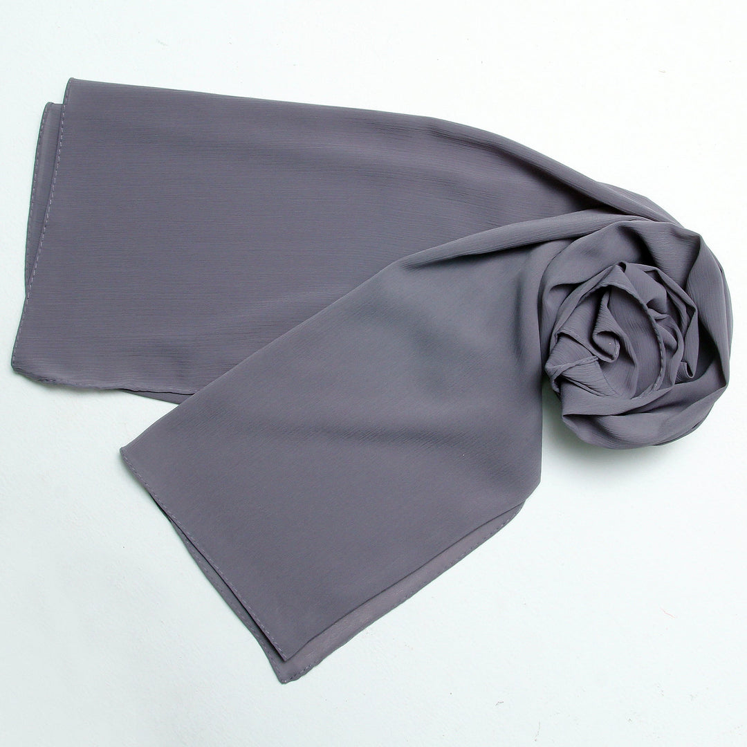 Crinkle Chiffon-Grey