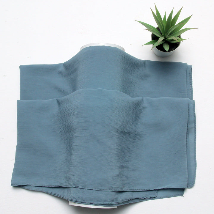 Crinkle Chiffon-Powder Blue