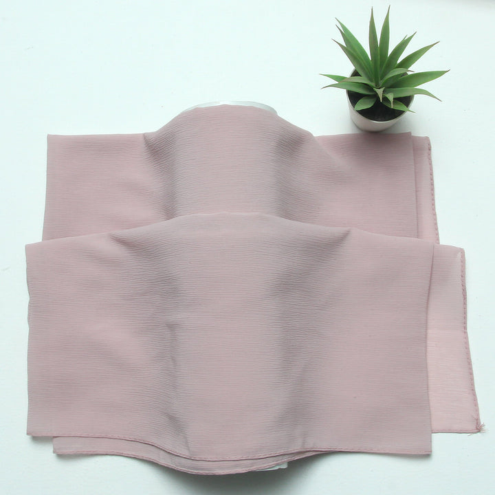 Crinkle Chiffon-Powder Pink