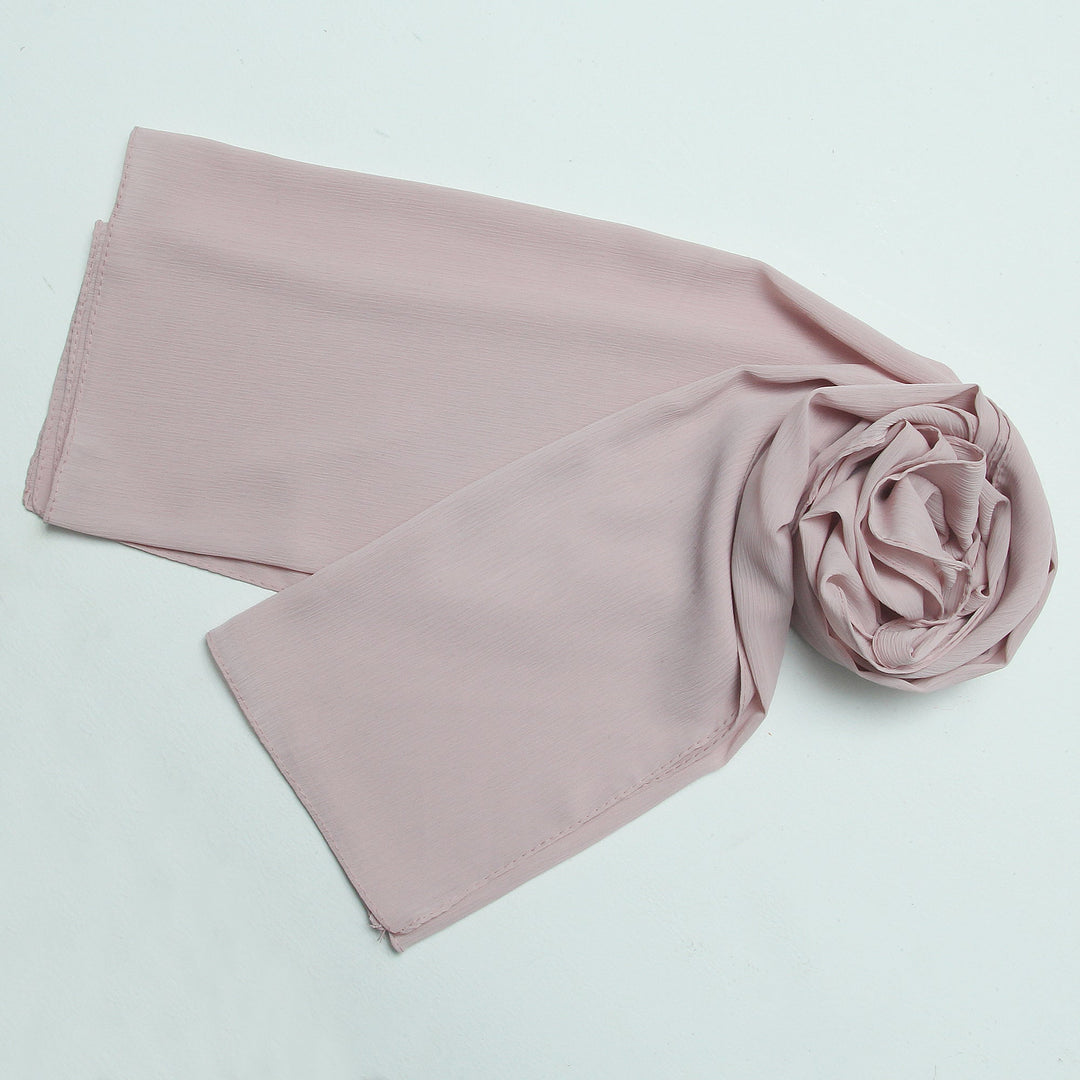 Crinkle Chiffon-Powder Pink