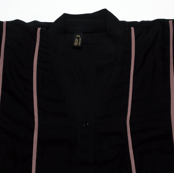 Nida Contrast Abaya | The Classic Edits